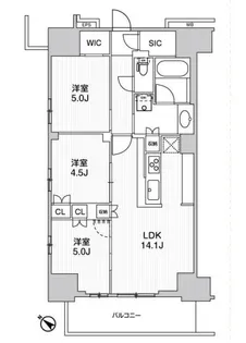 WORVE横浜伊勢佐木町【4階】の間取り