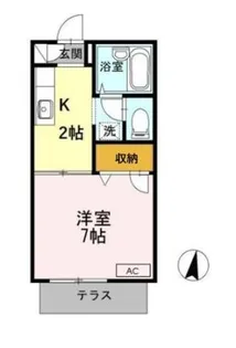 エーデルハイム Ⅰ【1階】の間取り