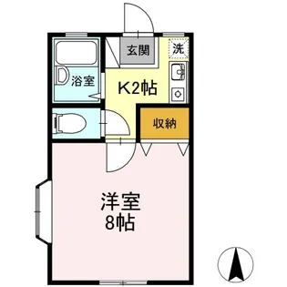 トレビアンハイツ【1階】の間取り
