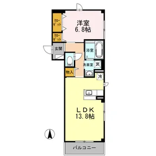 スカイヴィラージュ【3階】の間取り