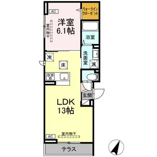 シャンティ【1階】の間取り