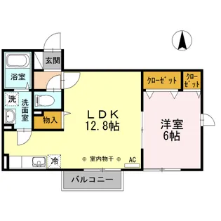 ジュネス湘南【2階】の間取り