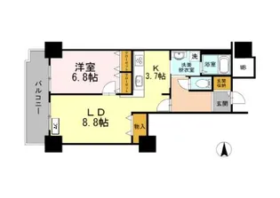 品川シーサイドビュータワー Ⅰ【24階】の間取り