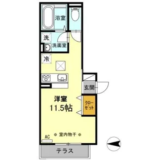 ラ フェリーチェ湘南【1階】の間取り
