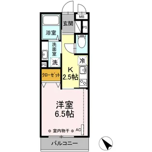クレインリング丸山台【3階】の間取り