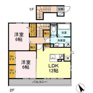 GRAND SOLEIL D【2階】の間取り