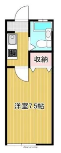 カレッジ林【1階】の間取り