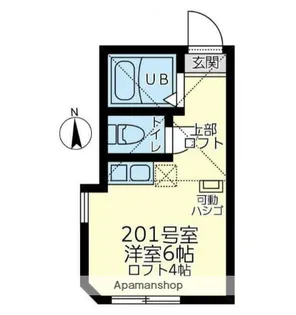 ユナイト白幡バスティーユ【2階】の間取り