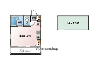 ランドヒルズ横浜【2階】の間取り