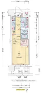 プレサンス横浜大通り公園【2階】の間取り