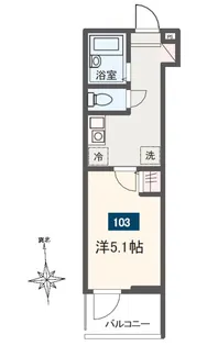 MELDIA清新4丁目【1階】の間取り