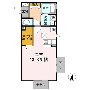 リベラ湘南【1階】の間取り
