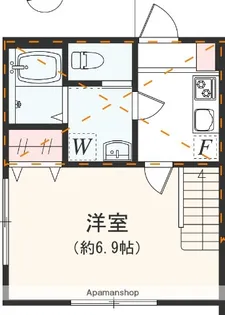 アザ−レ・ディオン相模大野【1階】の間取り