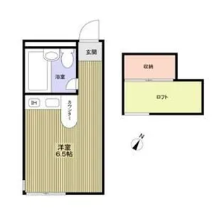 フラットタキザワB号棟【1階】の間取り