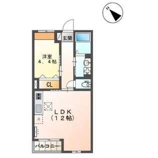 美・アベニール【1階】の間取り