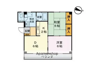 マンション石川【3階】の間取り