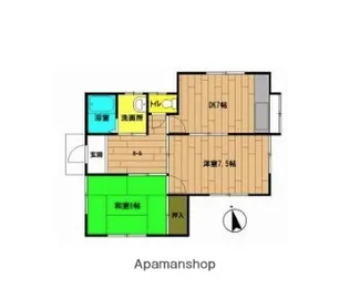 ハイツ丸山【1階】の間取り