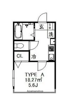 BELLE NOIRE K【1階】の間取り