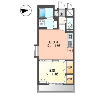 モリオンパレス【2階】の間取り