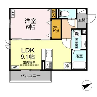 グリーンハウス【2階】の間取り