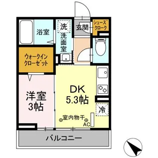 GLICINA MASUDAYA【2階】の間取り