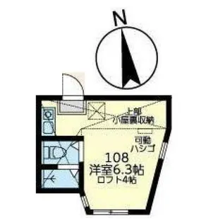 ユナイト白楽アンシャンテ【1階】の間取り