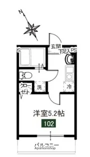 メルディア屏風浦【1階】の間取り