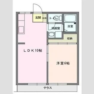 ハイツナカソネ【1階】の間取り