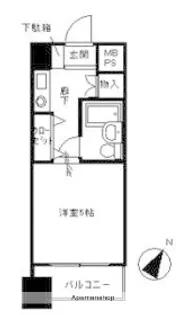 ライオンズマンション関内第6【2階】の間取り