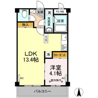 フォレスト【3階】の間取り