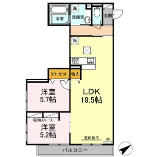 プラムスクエア【1階】の間取り