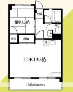 ネイヴィーフィールド井土ヶ谷【4階】の間取り