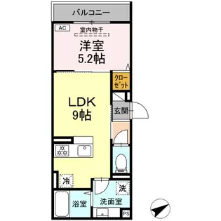 ONNELA 海老名【2階】の間取り