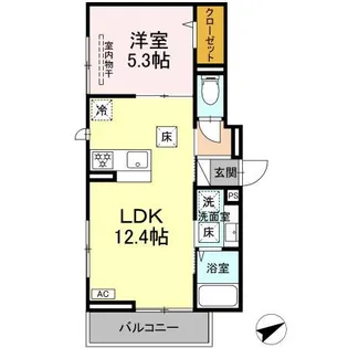 エスペランス【1階】の間取り