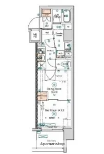 SQUARE CITY TSURUMIICHIBA【3階】の間取り