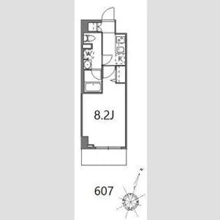 ティーステージジェイアール浜川崎【6階】の間取り