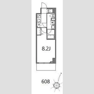 ティーステージジェイアール浜川崎【6階】の間取り