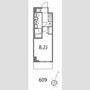 ティーステージジェイアール浜川崎【6階】の間取り