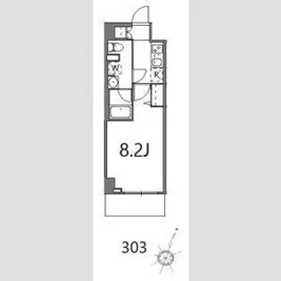 ティーステージジェイアール浜川崎【3階】の間取り