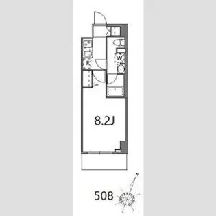 ティーステージジェイアール浜川崎【5階】の間取り
