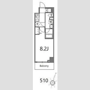 ティーステージジェイアール浜川崎【5階】の間取り