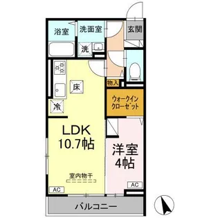 D’BLESS湘南藤沢【1階】の間取り