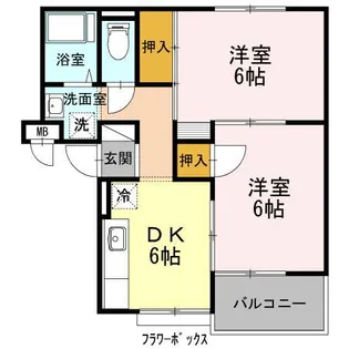 フジスカイマンション【1階】の間取り
