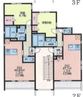 HANAMIZUKI【2階】の間取り