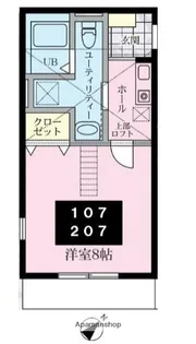 ベルメール湘南辻堂【2階】の間取り