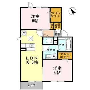 ソレイユI【1階】の間取り
