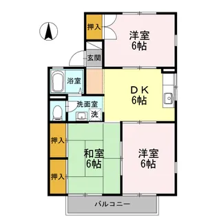 サンクレストA【201号室】の間取り