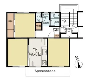 片倉台団地3−9号棟【5階】の間取り