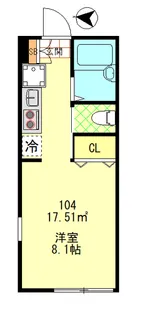 AZESTーRENT武蔵新城【2階】の間取り