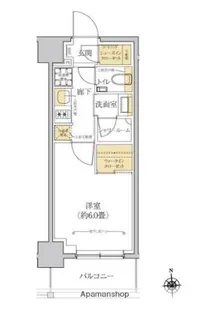 グレーシアフィット横浜【7階】の間取り